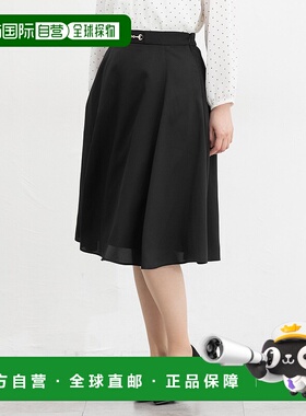 1h可退 日本直邮Honeys 女士腰带设计高腰A字裙 557248893半身裙