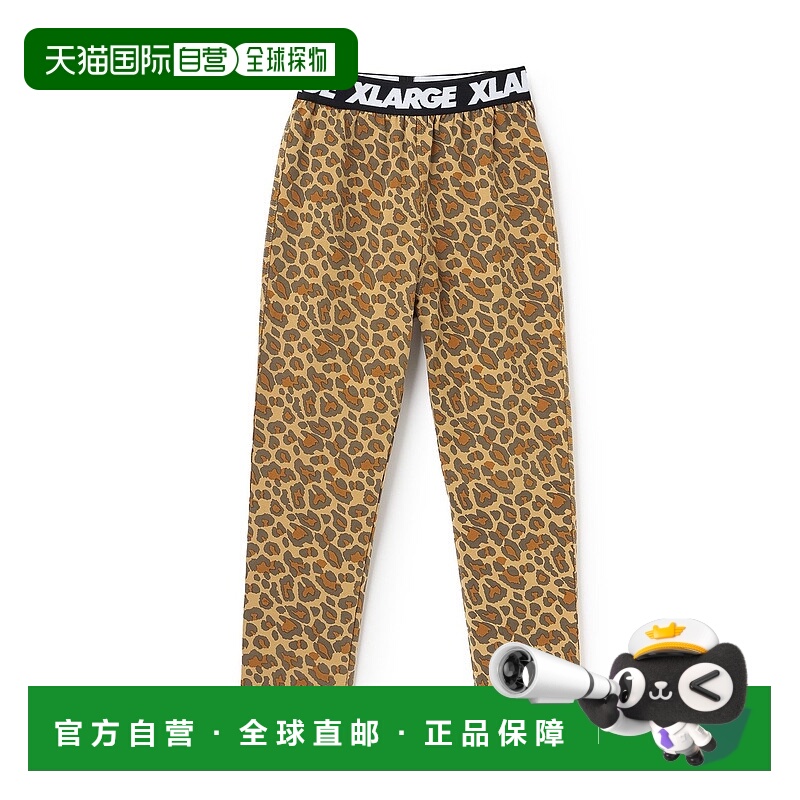 1h可退 日本直邮XLARGE KIDS 儿童宽松腰标 logo 印花打底裤 9453