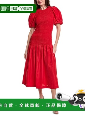 自营Marie Oliver Marca Midi Dress - red 美国奥莱直发连衣裙