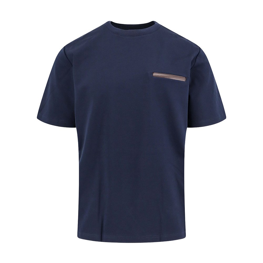 BERLUTI 男士T恤 R28JRS155002651 SS2025 蓝色 短袖T恤