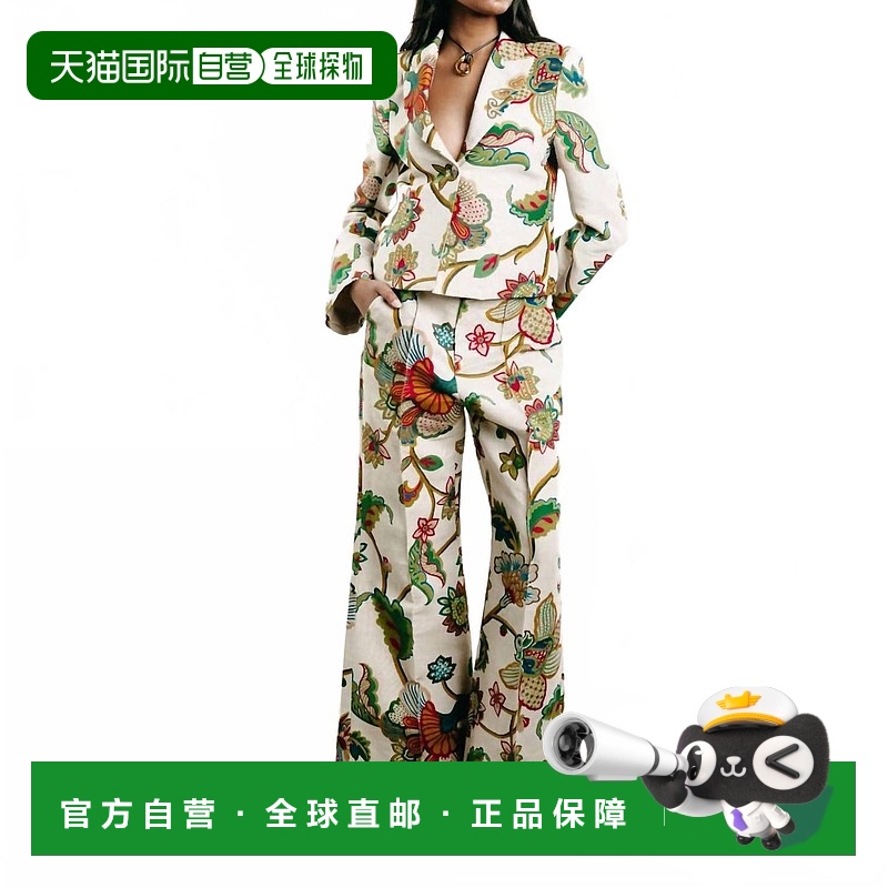 自营 rosie assoulin花挂毯拼接喇叭裤-花挂毯 美国奥莱直发