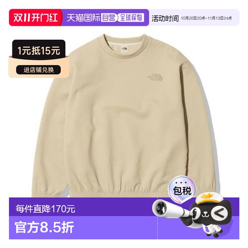 日本直邮THE NORTH FACE 北面 Rally On Lock 女士圆领卫衣 NLW72