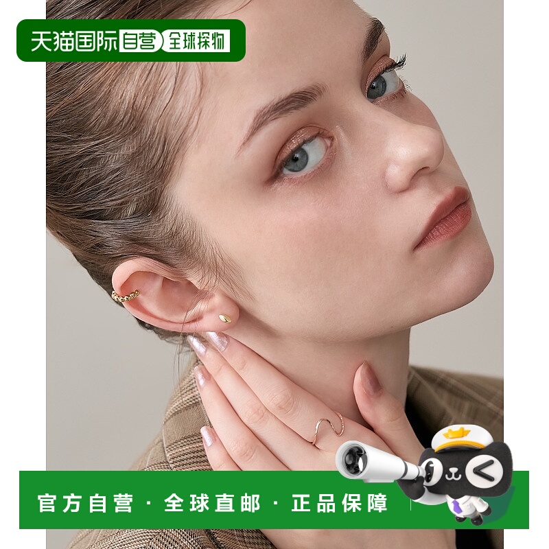 1h可退 日本直邮NOJESS 女士 金色耳夹 单只装 球形连缀设计 3025