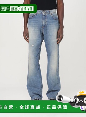 香港直邮BALMAIN 男士牛仔裤 EH1ML155DF446FF AW2025 灰色 jeans