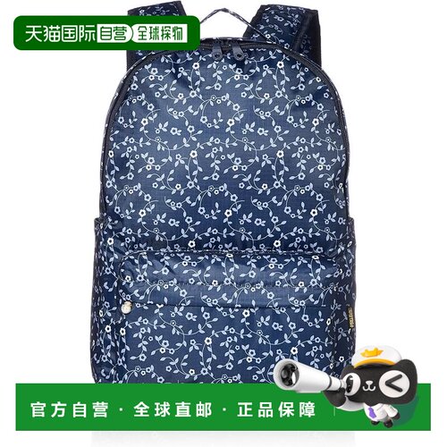 【日本直邮】Hapitas 可折叠随身背包 HAP0112 藏青色双肩包