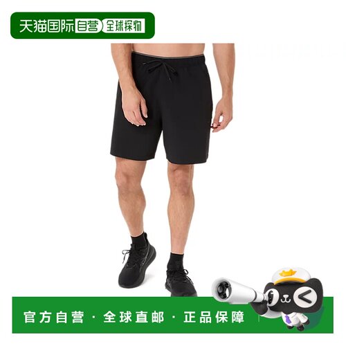 日本直邮ASICS核心弹力防水纯色休闲短裤男款 2031F319休闲裤