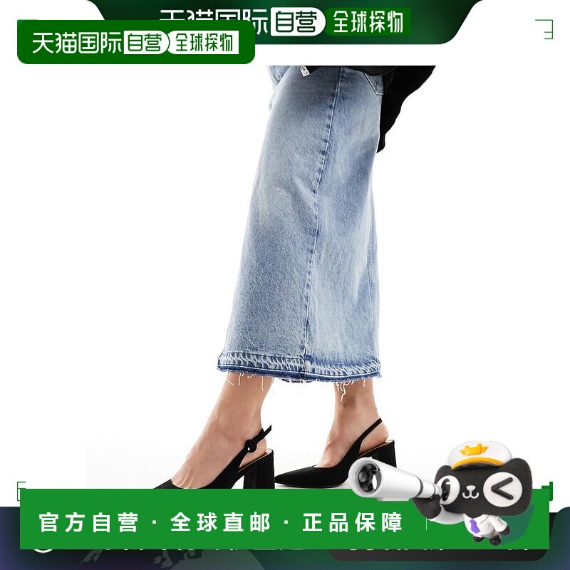 1h可退 香港直邮潮奢 ASOS 女士 Sutton mid suedette 设计宽版露