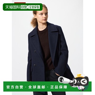 日潮跑腿UNIQLO优衣库 羊毛混纺外套大衣 480365