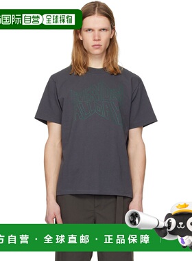 1h可退 香港直邮Sacai 男士 灰色 geoff sacai 系列印花 T 恤 260