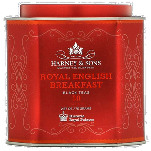 香港直发Harney & Sons皇室英式早餐红茶柔滑浓郁30包75g茶叶