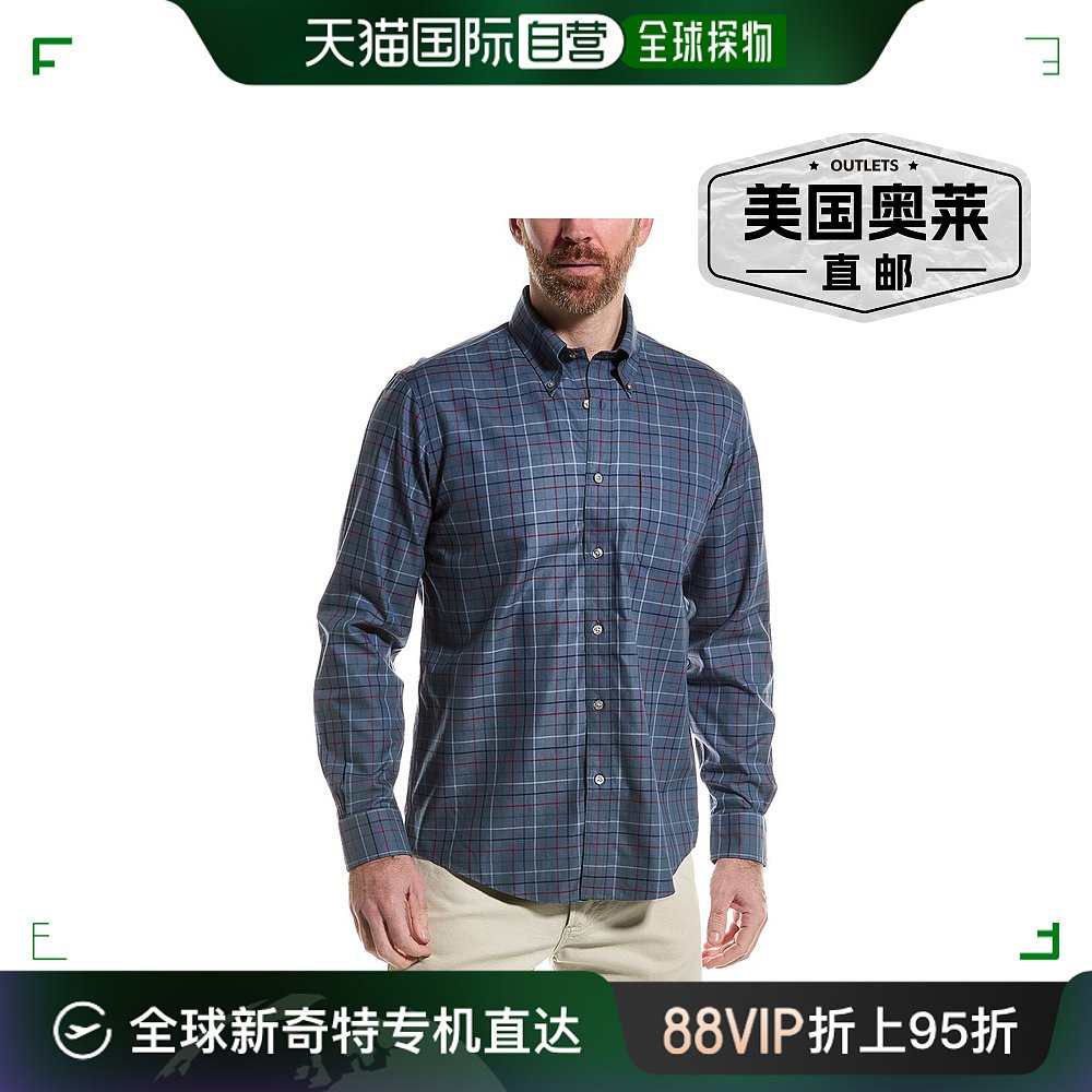 Brooks Brothers Regent Fit 梭织衬衫 - 蓝色 【美国奥莱】直发 男装 衬衫 原图主图