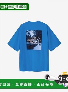 日本直邮THE NORTH FACE 短袖 Freeride 方形 Logo T恤男女通用NT