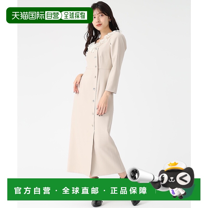 日本直邮31 Sons de mode 蕾丝荷叶边连衣裙 2025秋冬新作