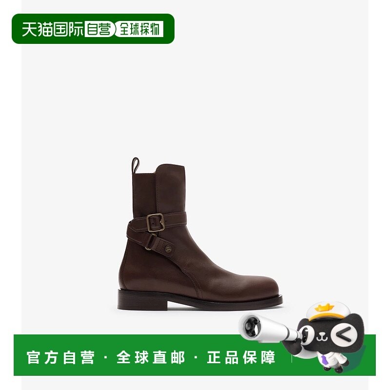 欧洲直邮BURBERRY 25秋冬 81148911 男士 短靴 皮革 Ledger 骑士