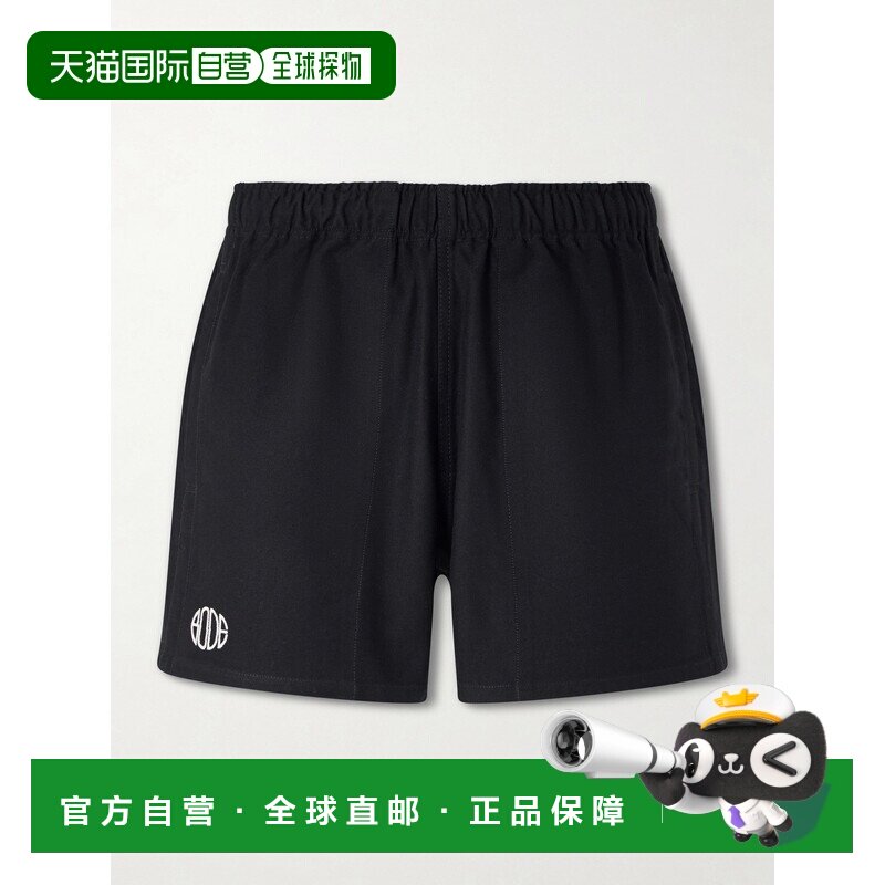 1h可退 Bode 男士 军装直筒Logo刺绣棉质斜纹布短裤 MRC9