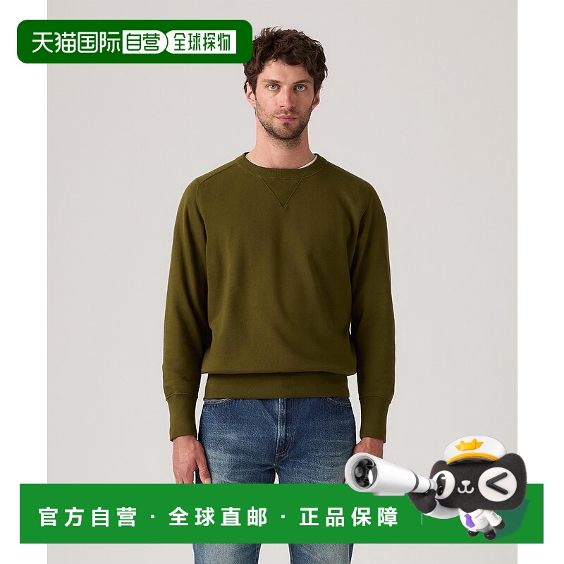 1h可退 日本直邮Levi's 男装 复古版型 圆领卫衣 V字插片设计 219