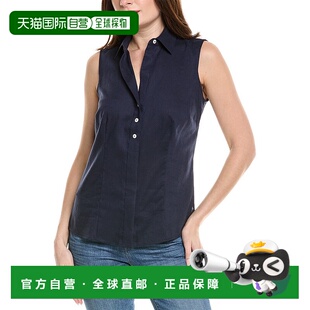 Linen Ashley Blend Shirt 美国奥莱直发 自营 blue Foxcroft