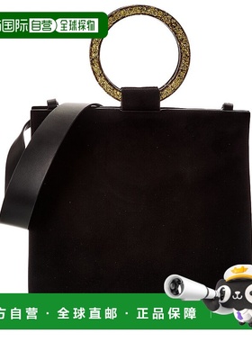 自营 Edie Parker Aces绒面革包（正品预购）-黑色 美国奥莱直发