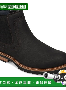 自营Dockers男式Camden加固切尔西战靴-黑色 美国奥莱直发