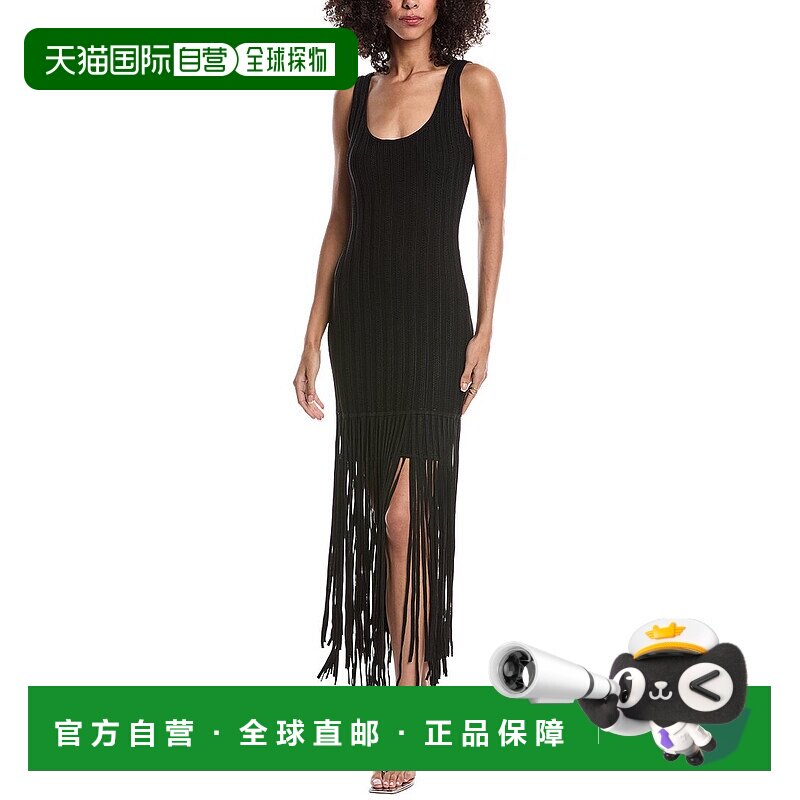 自营Toccin Lorelai Scoop Neck Fringe Dress - black 美国奥莱
