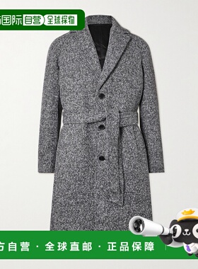 1h可退 香港直邮Mr P. 男士 Donegal 束带羊毛混纺毛圈大衣 MPO23