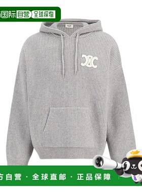 韩国直邮Celine 连帽 T 恤 RY0FV0ZTQ08GC 灰色 DOM卫衣