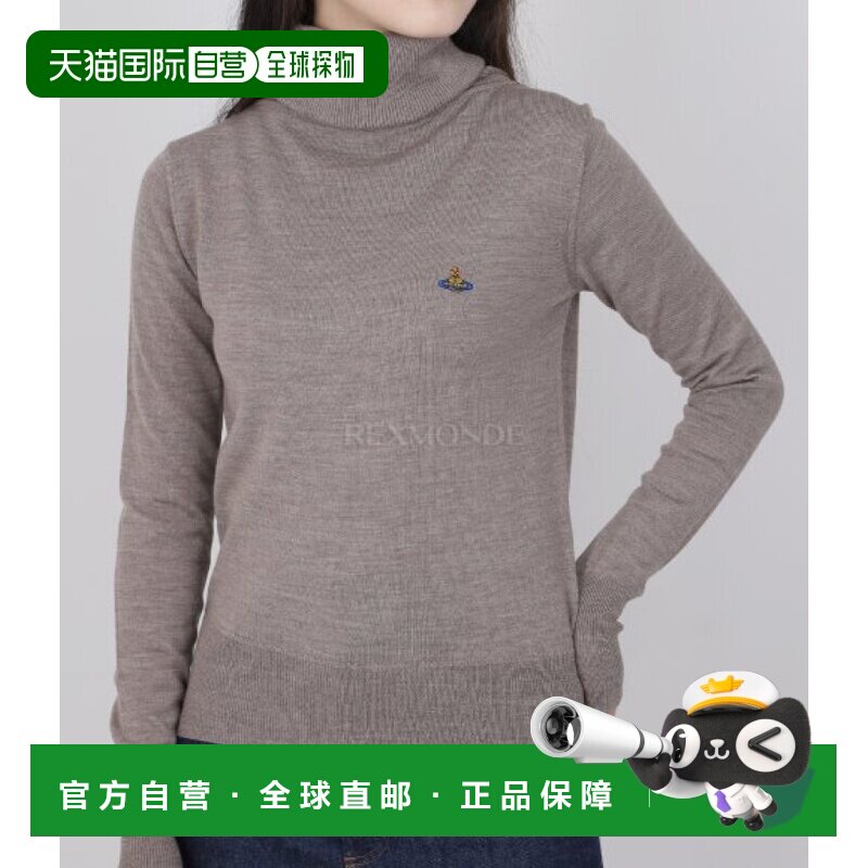 韩国直邮Vivienne Westwood GIULIA 高领针织衫 女士套头纯色毛衣