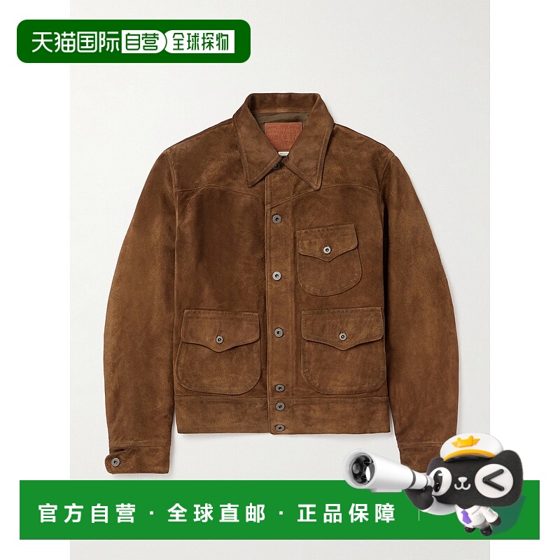1h可退 香港直邮潮奢 RRL 拉夫 劳伦RRL 男士 Alston 绒面革夹克