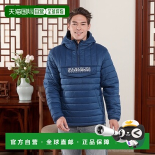欧洲直邮Napapijri 男士 MORGEX 羽绒服 海蓝色高端流行 休闲时尚