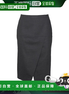 香港直邮FENDI 女士半身裙 FQ7590ASZ3F0TY6 AW2024 黑色 细条纹