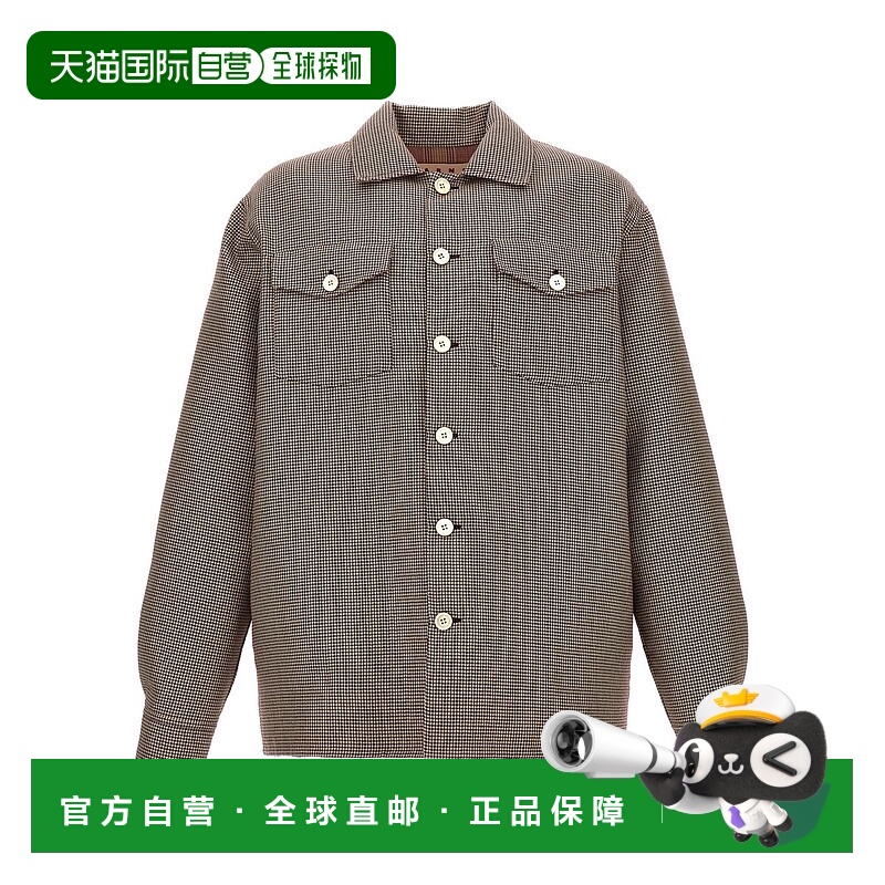 1h可退 香港直邮MARNI 男士衬衫 CUMU0310K0UTWA23PDR80 AW2024