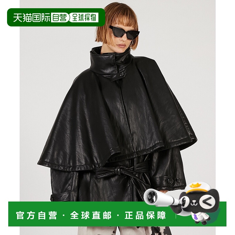 1h可退 日本直邮PRANK PROJECT 女装 短款仿皮羽绒外套 可拆卸斗