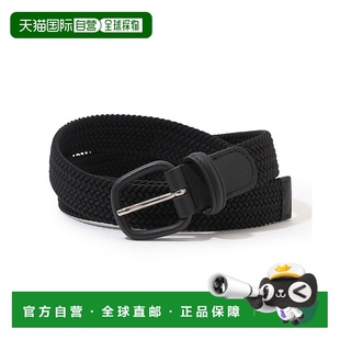 1h可退 日本直邮Anderson's 女士橡胶网格腰带 意大利制造 精致手