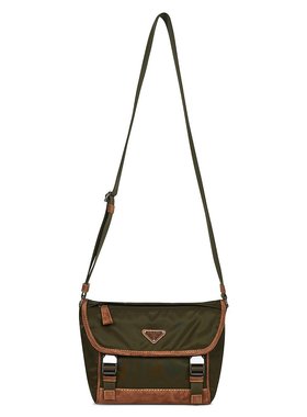 PRADA 男士斜挎包 2VD066OBF384F041O AW2025 军绿色