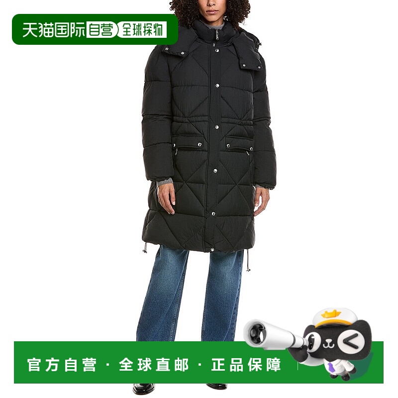 自营Sam Edelman Mixed Quilted Anorak - black 美国奥莱直发