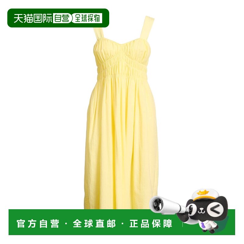 香港直邮Burberry巴宝莉女士中长连衣裙吊带背带裙【付后1h可退】