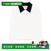 香港直邮Self Portrait 女士 1h可退 奶油色美利奴羊毛针织开衫