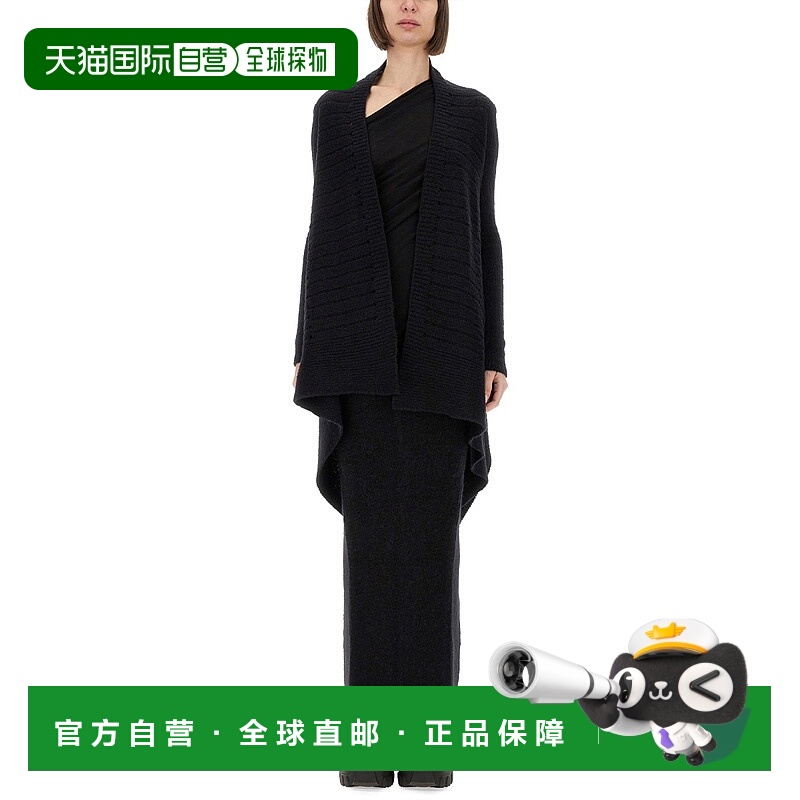 香港直邮潮奢 rick owens 瑞克 欧文斯 女士 长袖羊毛开衫 RP01E7
