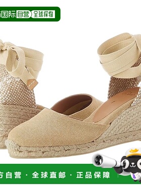 香港直邮潮奢 CastaÑer 女士 Carina 60mm 坡跟麻底鞋