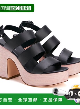 自营AGL Sista Multiband Leather Sandal - nero 美国奥莱直发