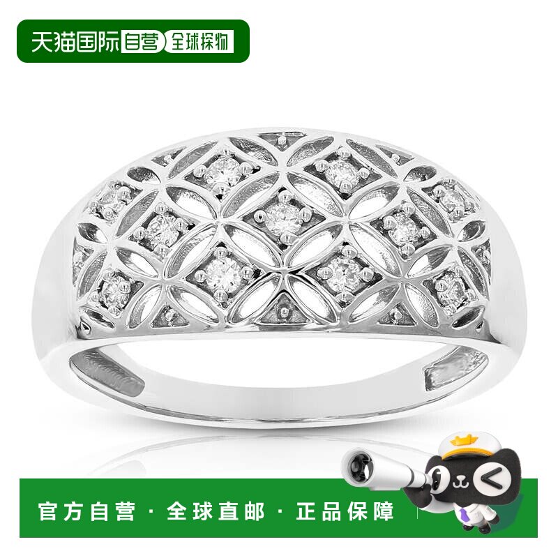 自营vir jewels1/6 克拉圆形切割实验室培育钻石订婚戒指爪镶 .92