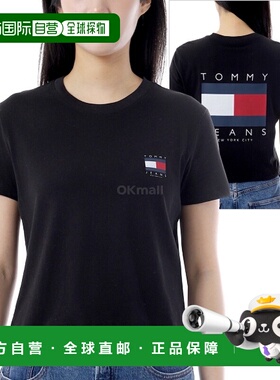 韩国直邮TOMMY HILFIGER 大胆旗帜T恤（DW21423 BDS）女装