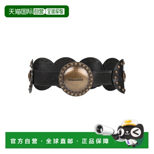 1h可退 香港直邮Dsquared2 二次方 女士 高腰皮带 black黑色 舒适