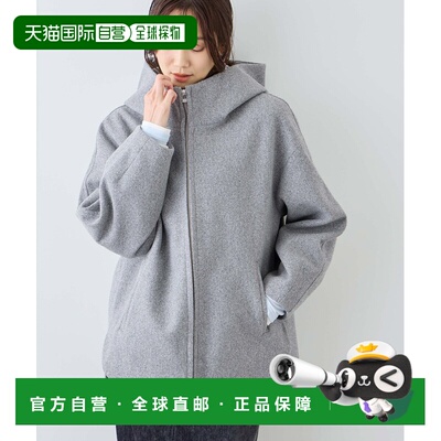 日本直邮ROPE' PICNIC 若佩尼 女装 宽松长款拉链连帽外套 柔软舒