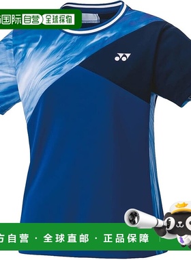【日本直邮】尤尼克斯 女士运动半袖衫 20735 午夜蓝新款