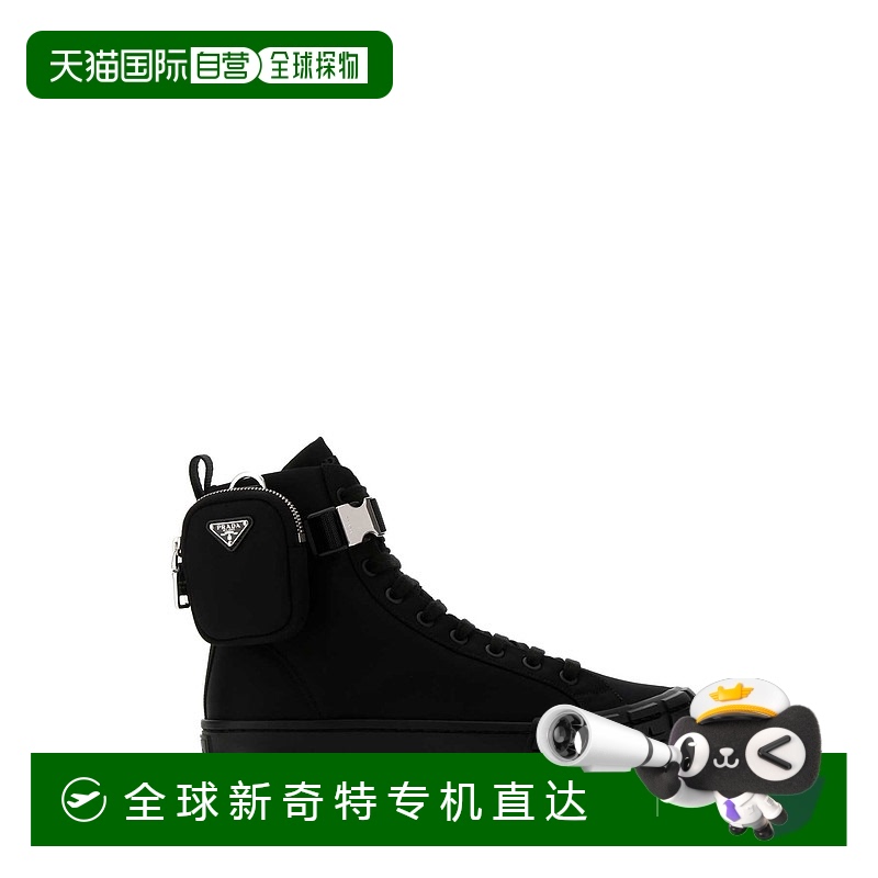 1h可退 香港直邮潮奢 Prada 普拉达 男士 高帮休闲运动鞋 2TG1743