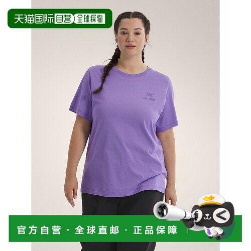 欧洲直邮Arc'teryx 始祖鸟KRAGG SL棉质徽章圆领短袖衬衫 女装