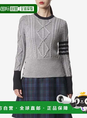 韩国直邮THOM BROWNE 毛针织衫女士FKA438BY1024055FW23 ARAN CABL