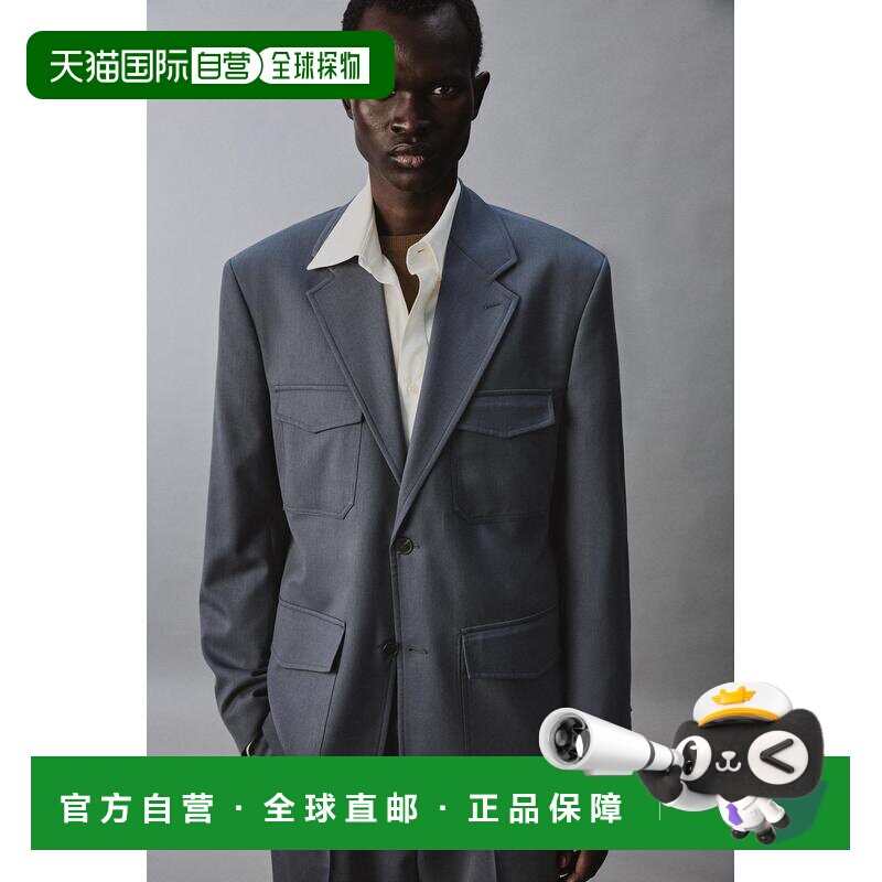 日本直邮Zara补丁口袋西装外套