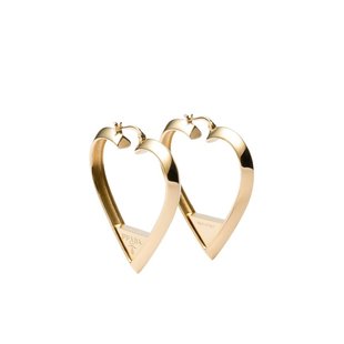 黄色 PRADA AW2024 1IO1482C41F0056 徽标耳环 女士耳饰